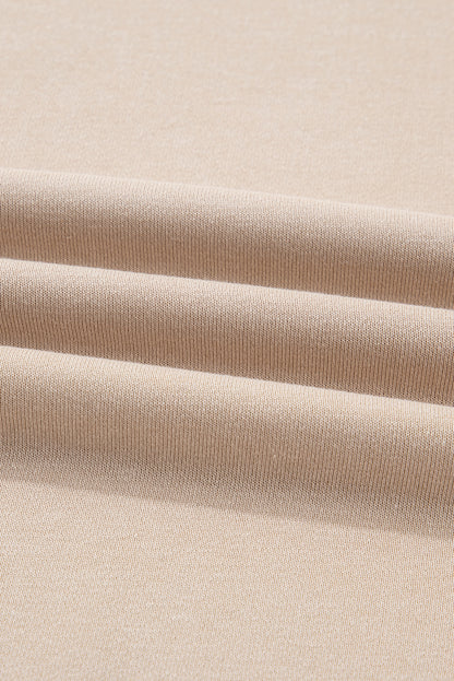 Solid Oversize Sweatshirt and Ribbed Leggings Set