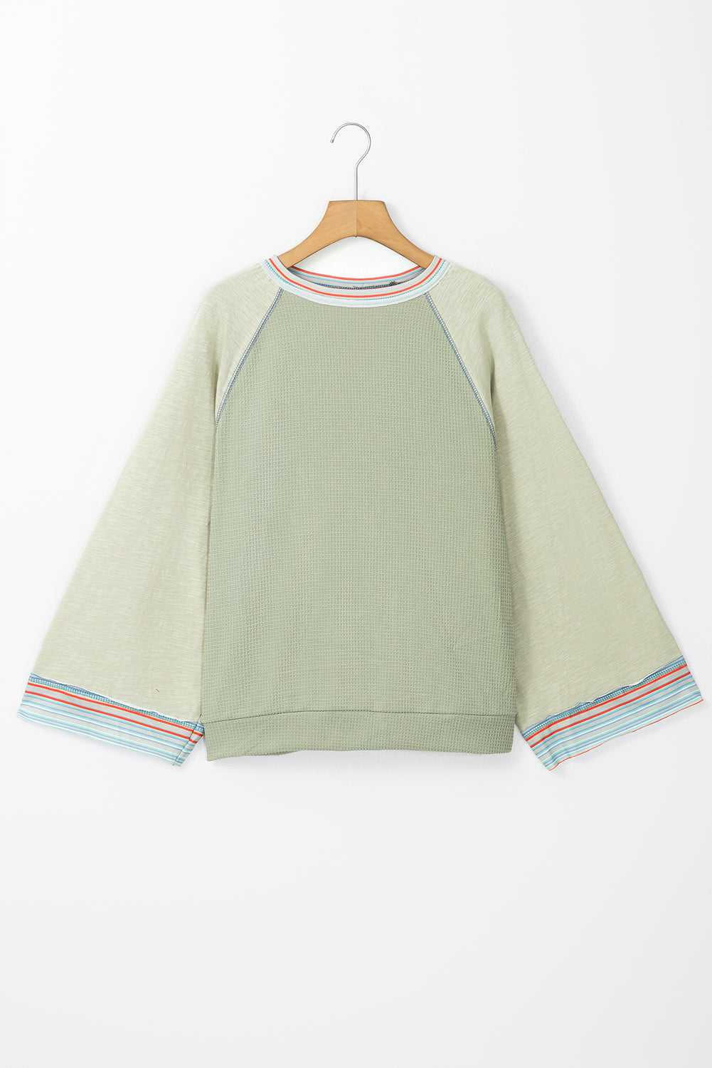 Waffle Wide 3/4 Sleeve Top