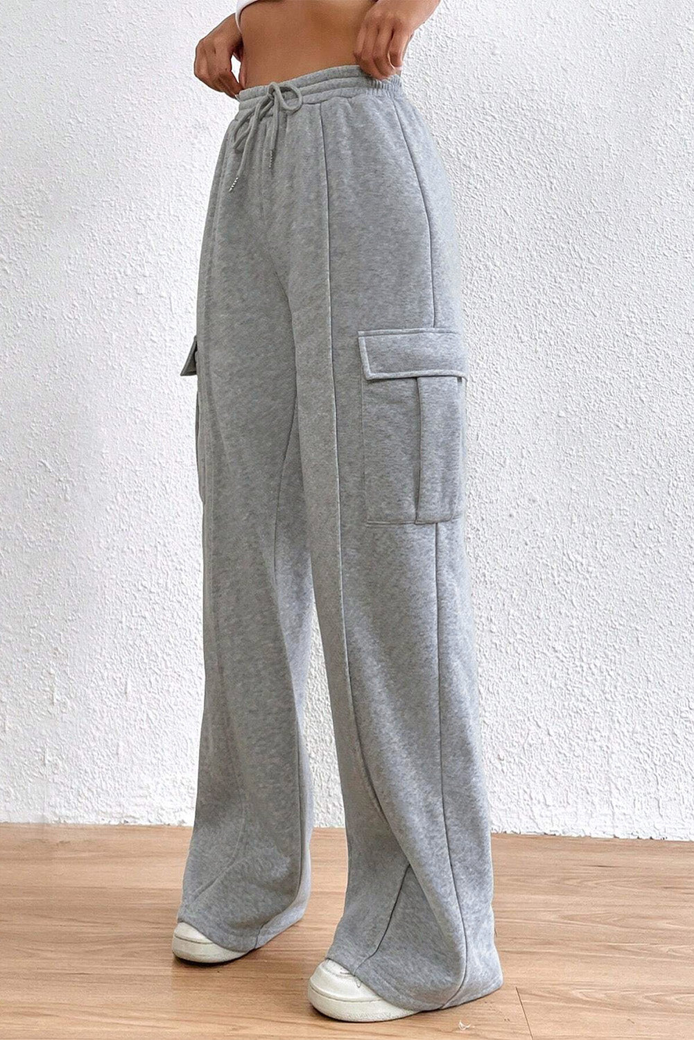 Cargo Drawstring High Waist Sweatpants