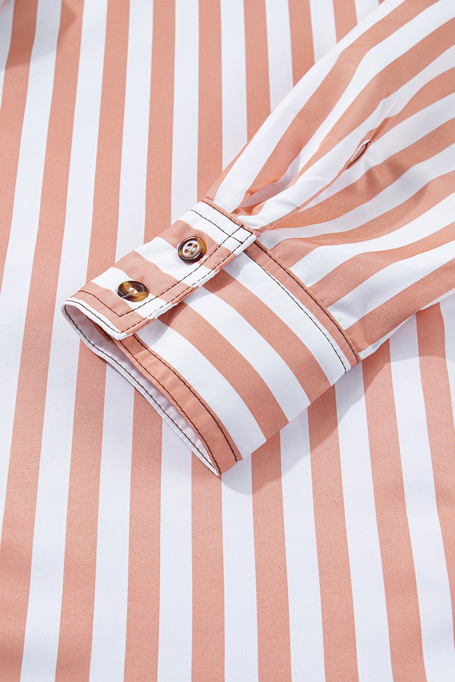 Western Stripe Button Down Long Sleeve Shirt