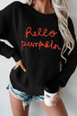 Hello Pumpkin Long Sleeve Sweater