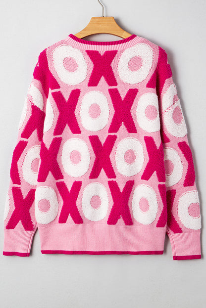 Valentine XOXO Drop Shoulder Crewneck Sweater