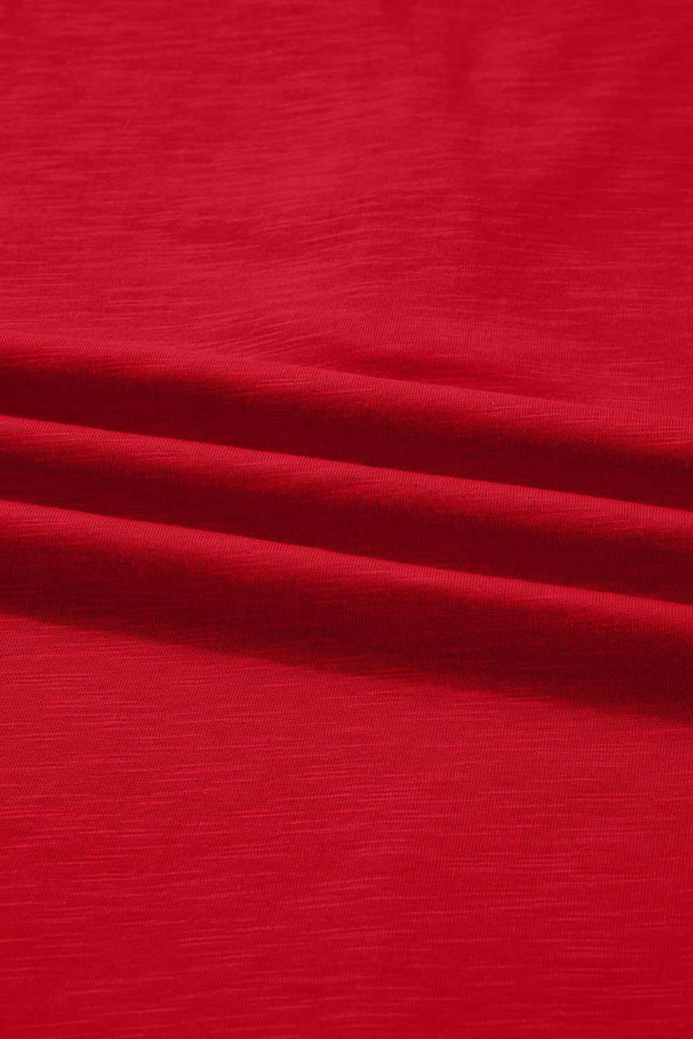 Solid V-Neck Button Long Sleeve Top