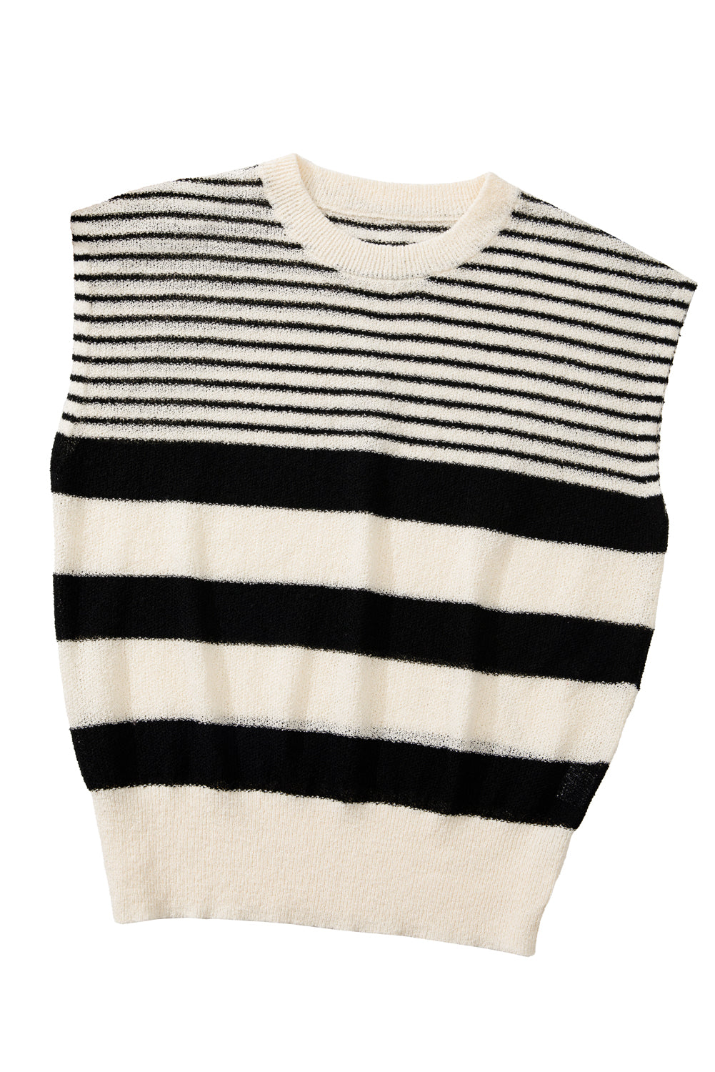 Stripe Crewneck Sweater Top