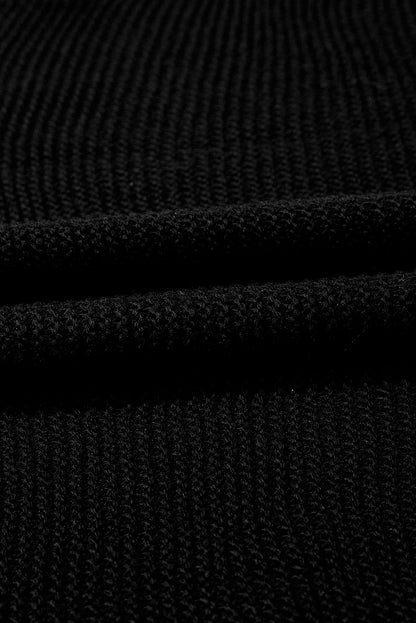 Solid Short Sleeve Side Slit Sweater Tee