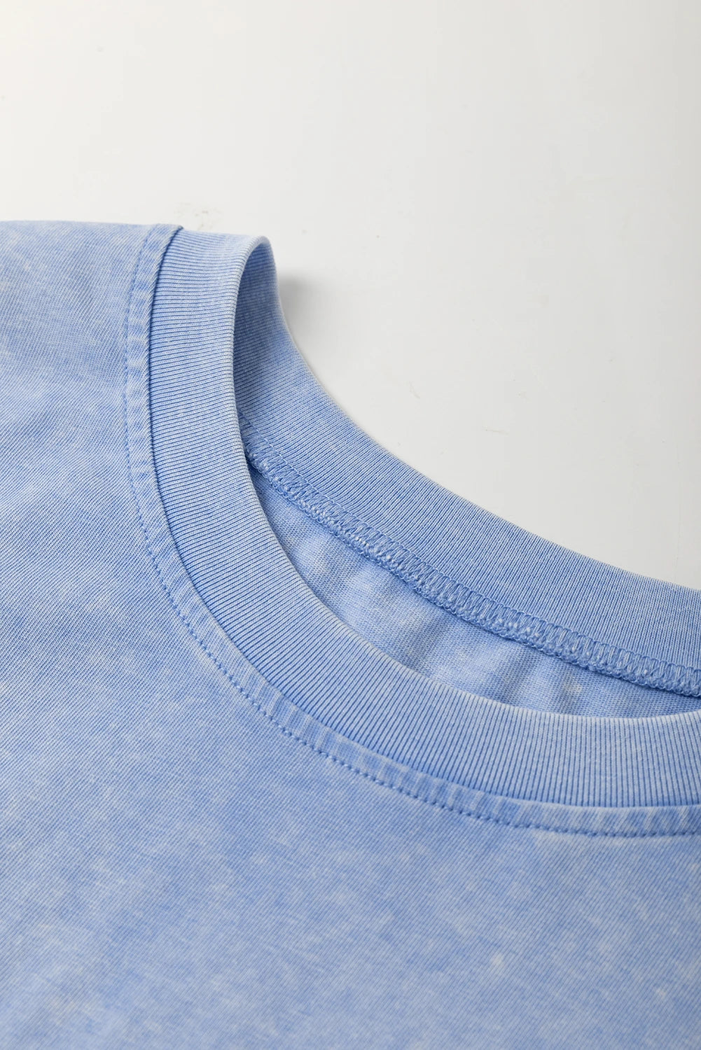 Flower Patchwork Mineral Wash Mini T-Shirt Dress