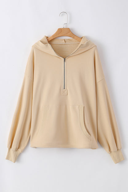 Solid Kangaroo Pocket Oversized Hoodie