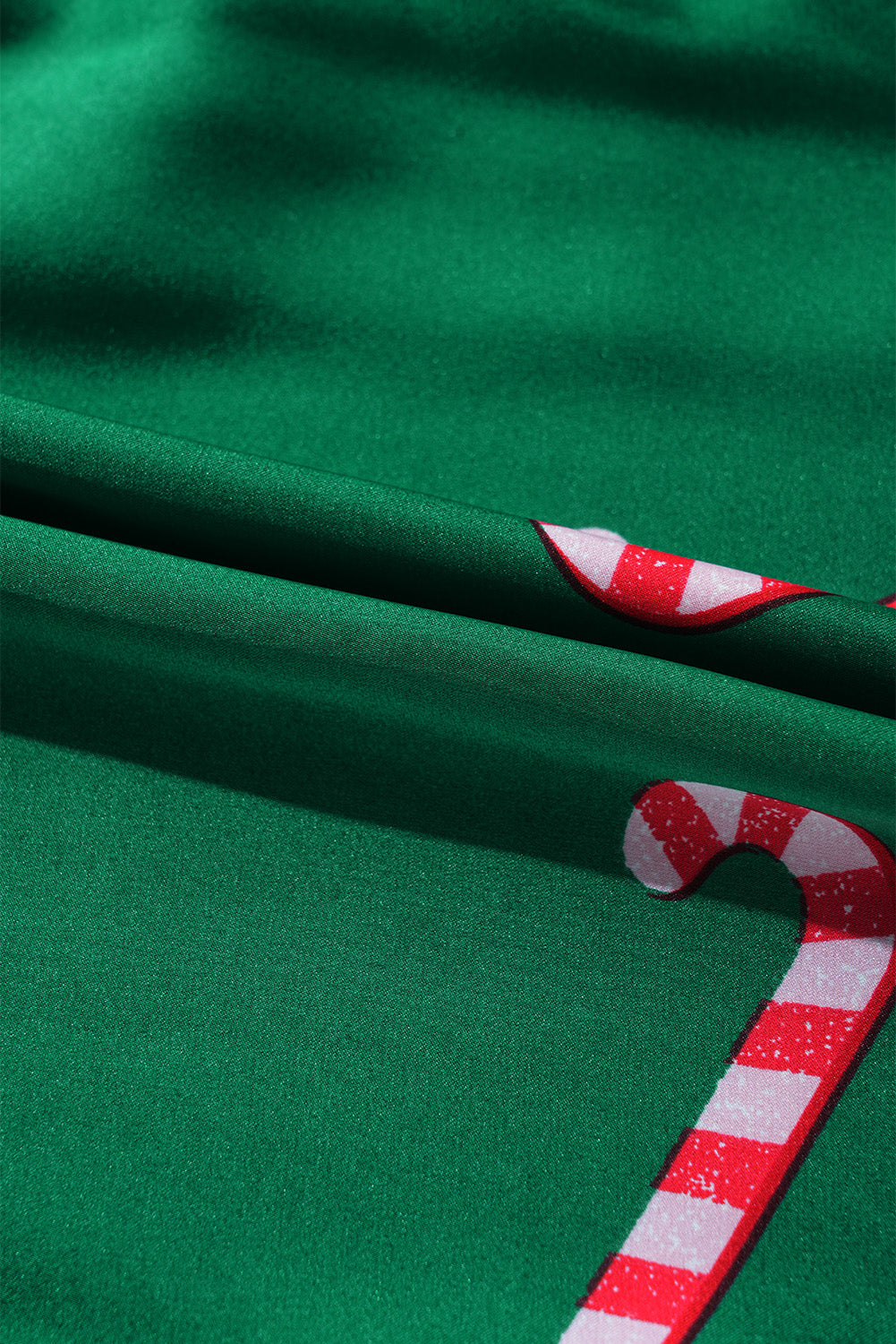 Candy Cane Shirt and Shorts Pajama Set