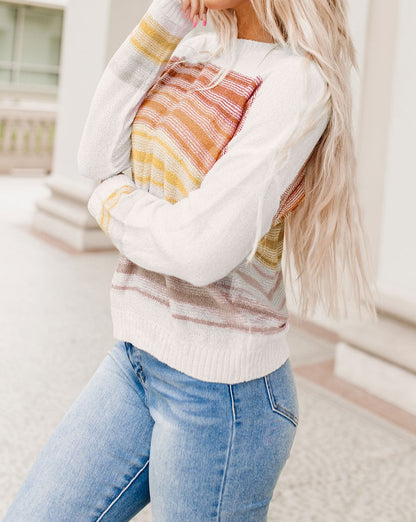 Stripe Long Sleeve Sweater