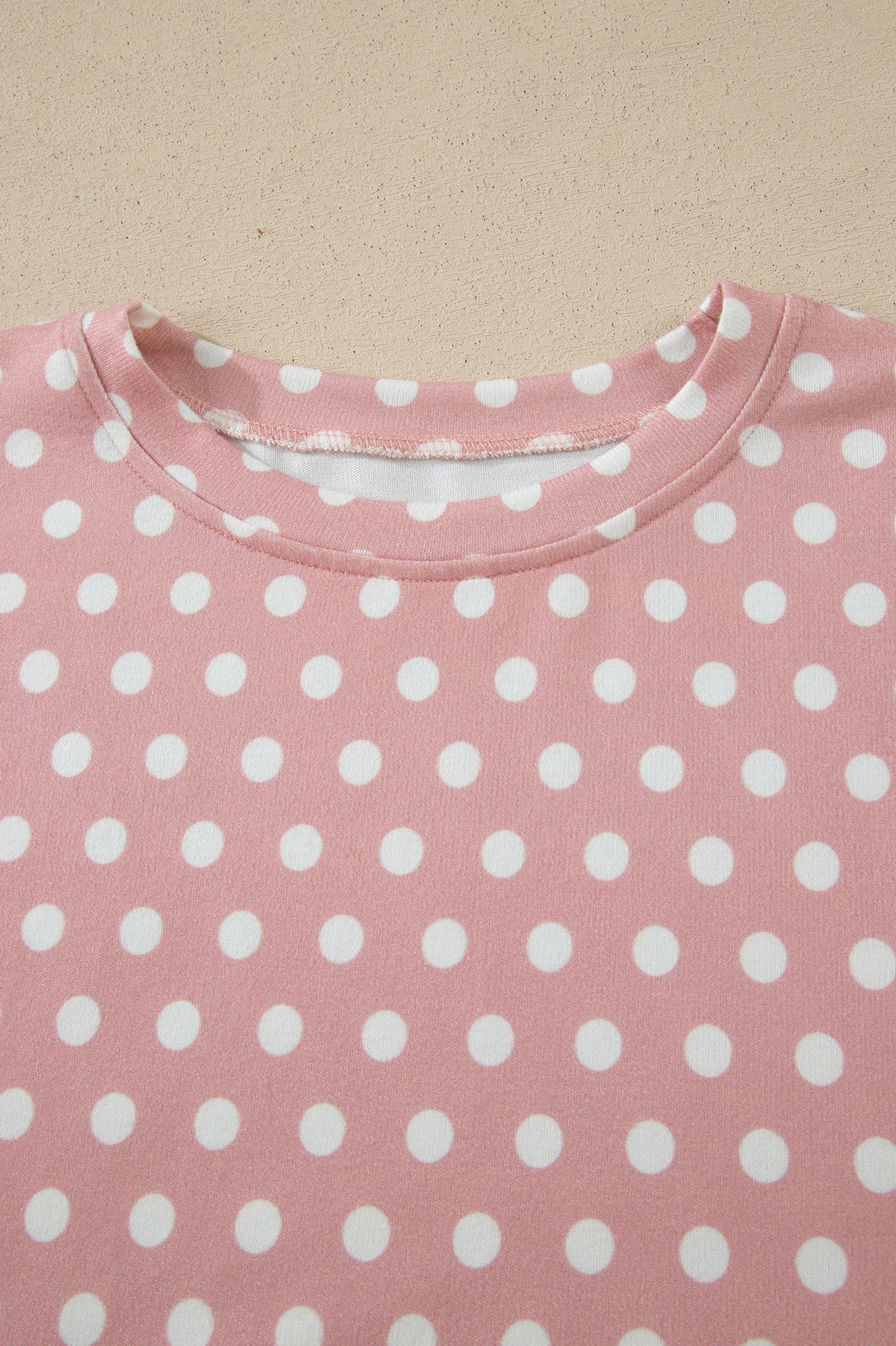 Polka Dot Relaxed Top & Drawning Shorts Set