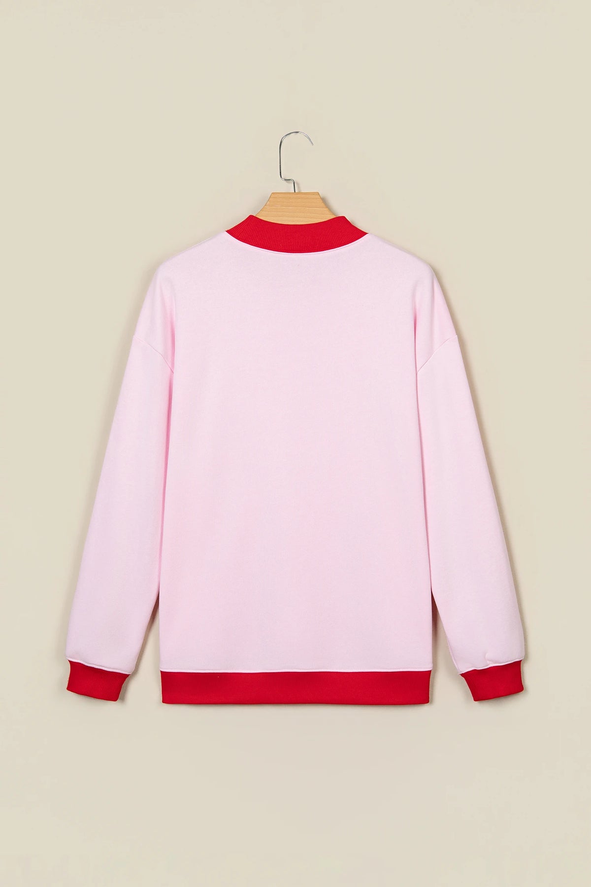 COWBOY/MERRY Polka Dot Letter Print Sweatshirt