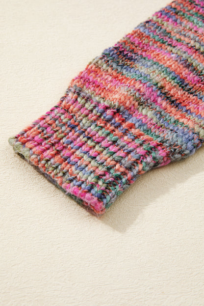 Space Dye Crew Neck Sweater