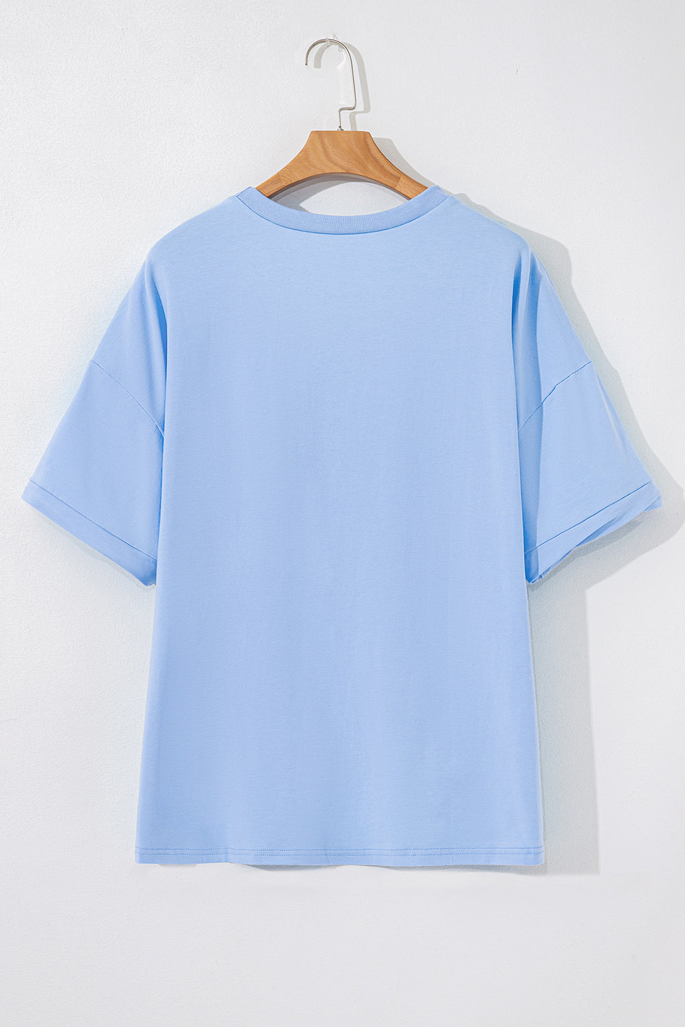 Solid Short Sleeve Hi Low Hem T-Shirt