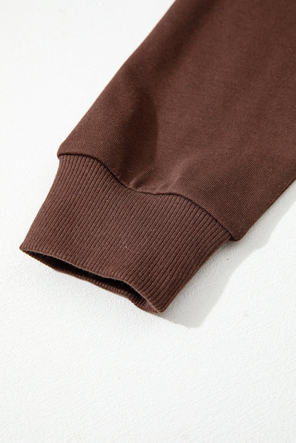 Varsity Stripe Drop Shoulder Oversized Sweatshirt