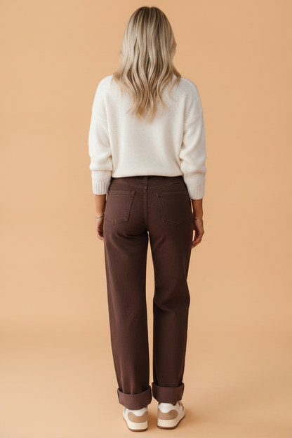Solid Studded Side Seam Ankle Length Jeans