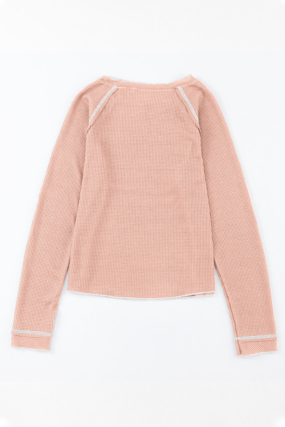 Waffle Raglan Long Sleeve Top