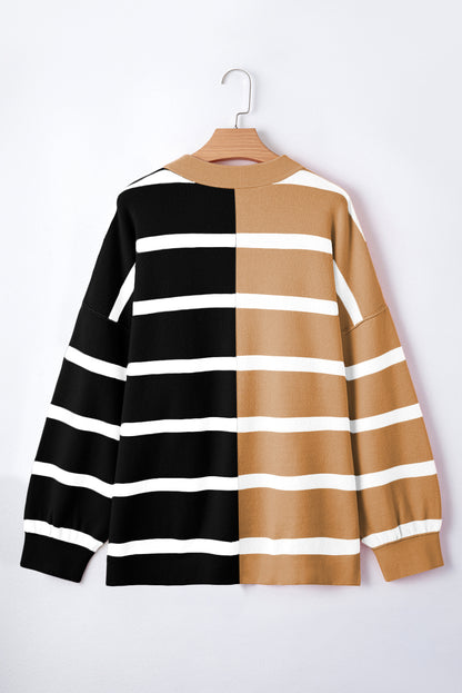 Colorblock Oversized Sweater