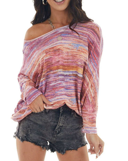 Tie Dye Long Sleeve Top