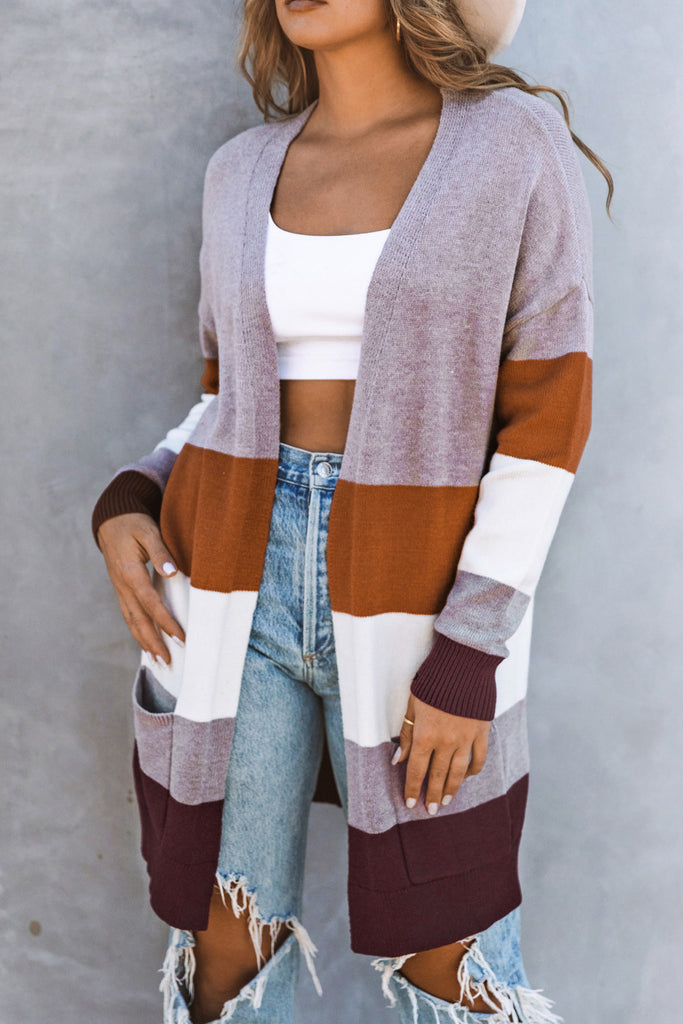 Soft and Cozy Colorblock Cardigan
