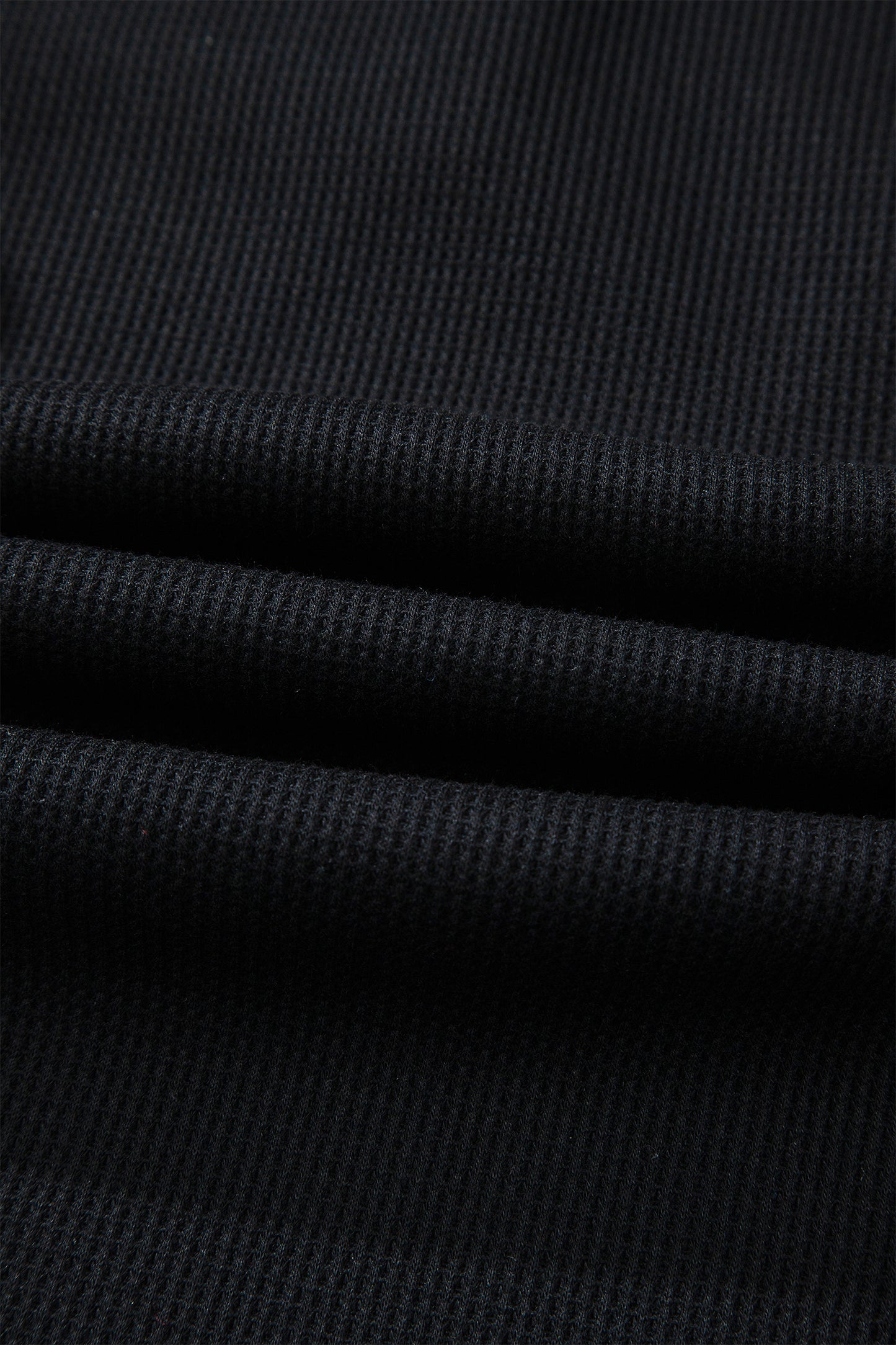 Denim Waffle Knit Contrast Trim Polo Dress