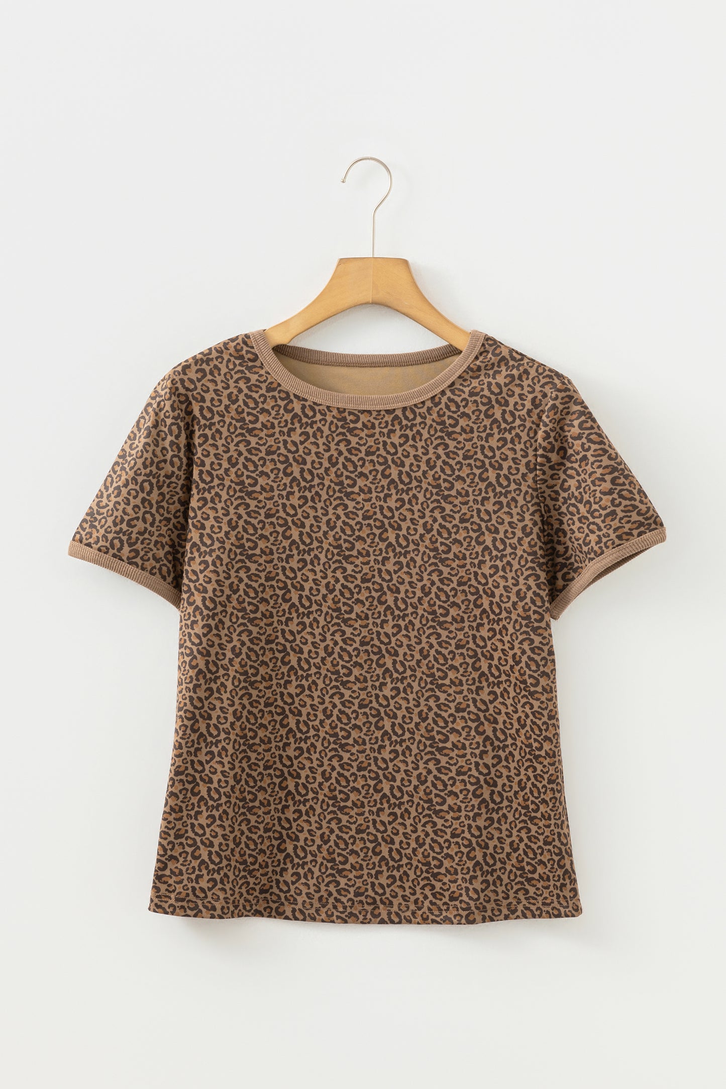 Leopard Short Sleeve Crewneck T-Shirt