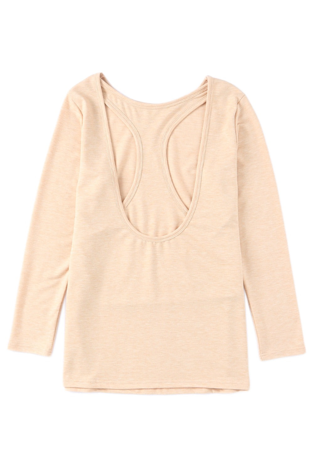 Racerback Cut-Out Long Sleeve Top