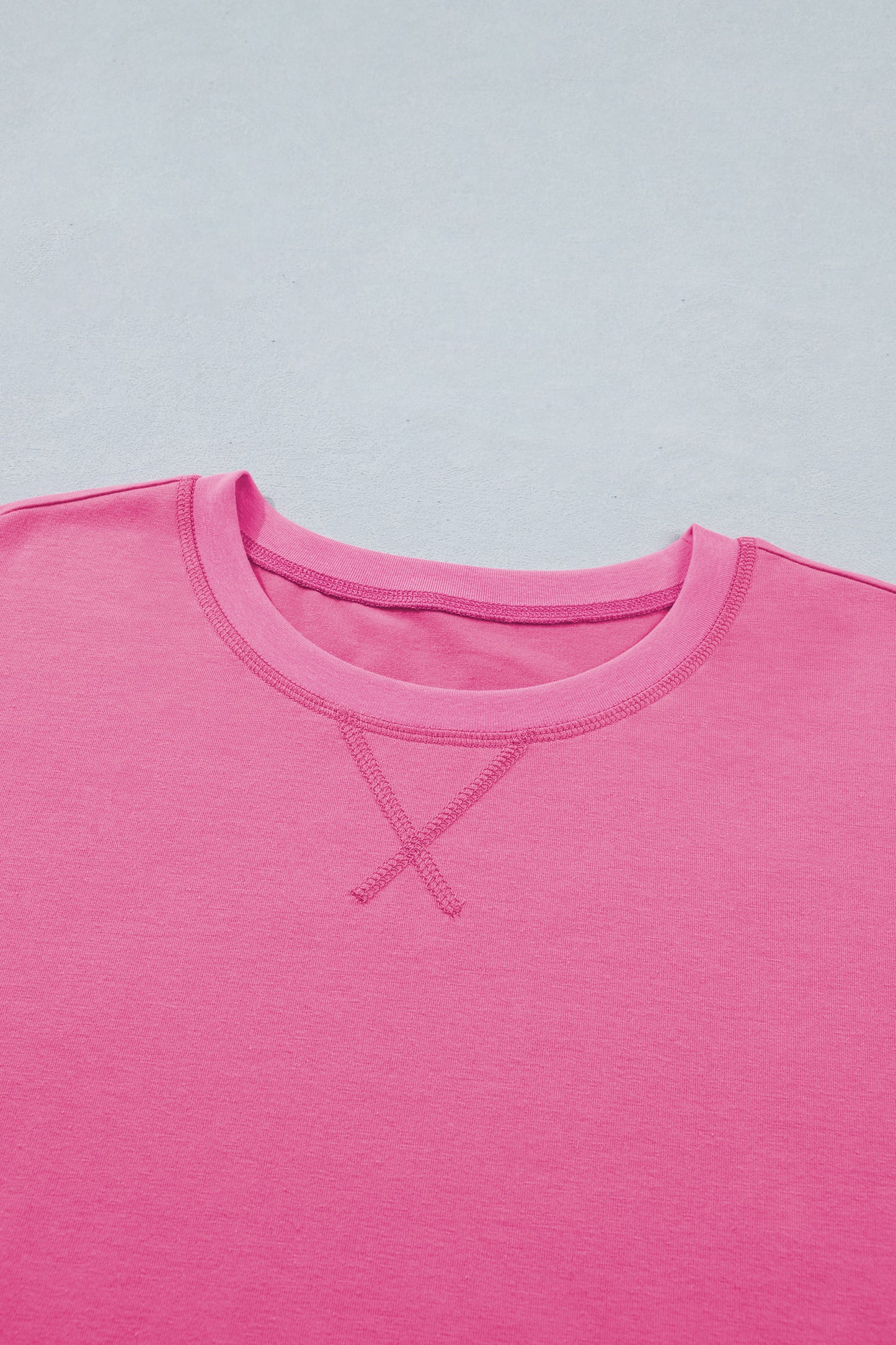 Solid Tee & Stipe Waistband Short Set