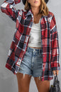 Plaid Buttoned Shirt Jacket