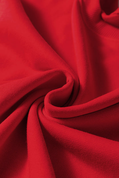 Plus Size Varsity Stripe Crew Neck Sweatshirt