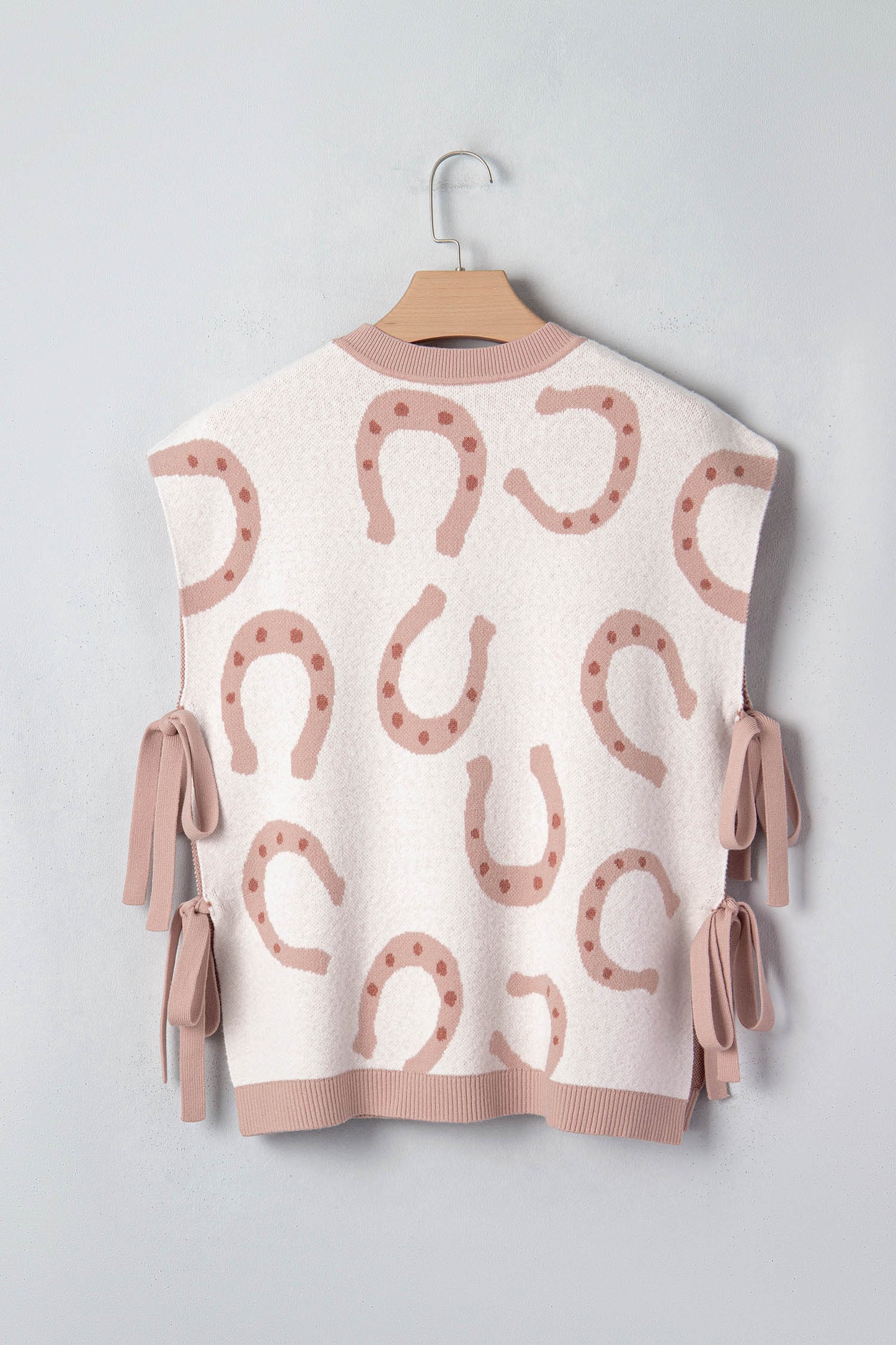 Western Horseshoe Tied Side Cap Sleeve T-Shirt