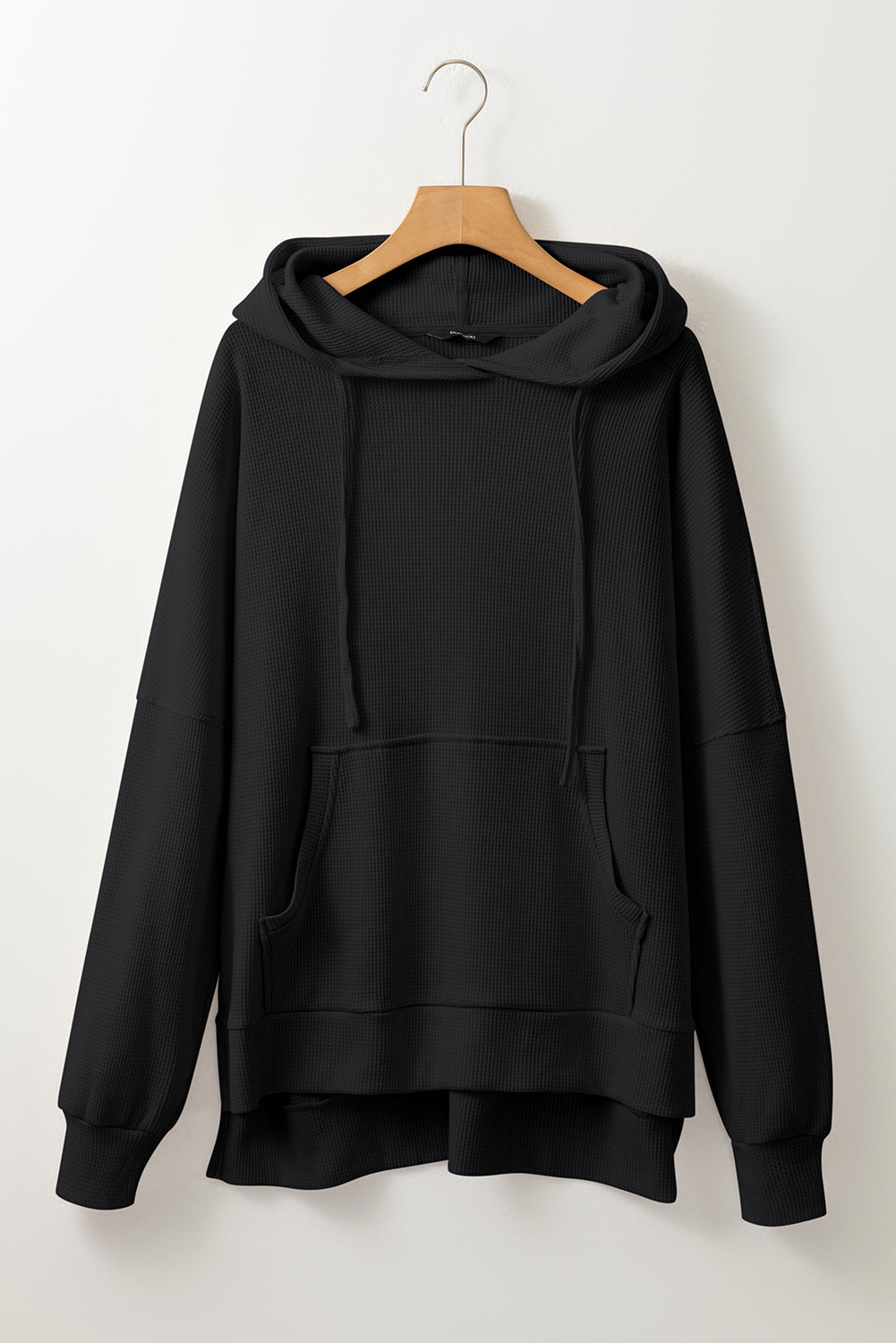 Waffle Knit Oversized Hoodie