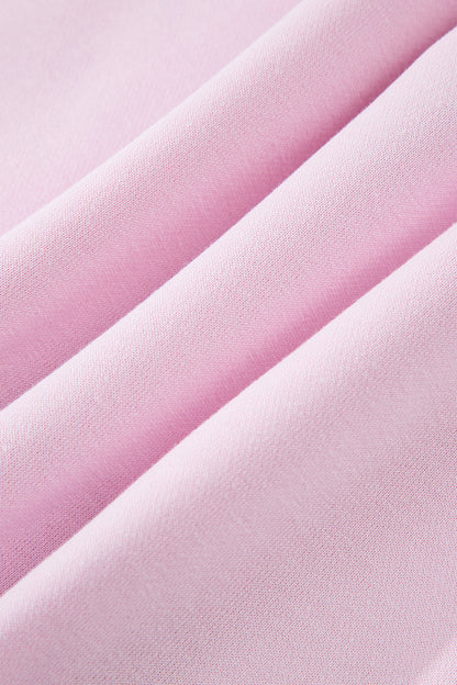 Colorblock Raw Seam Buttoned Polo Collar Dress