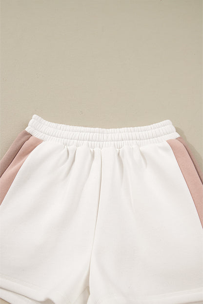 Colorblock Patchwork Top and Shorts Set