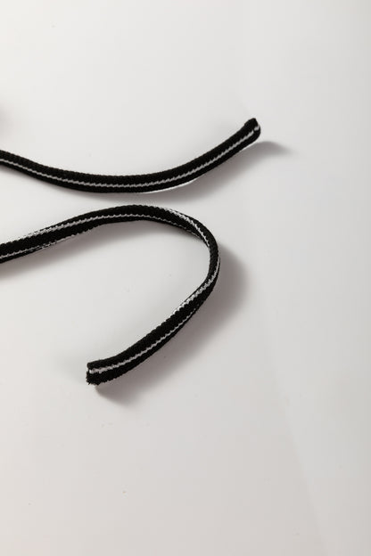 Stripe Collared Top and Drawstring Pants Set