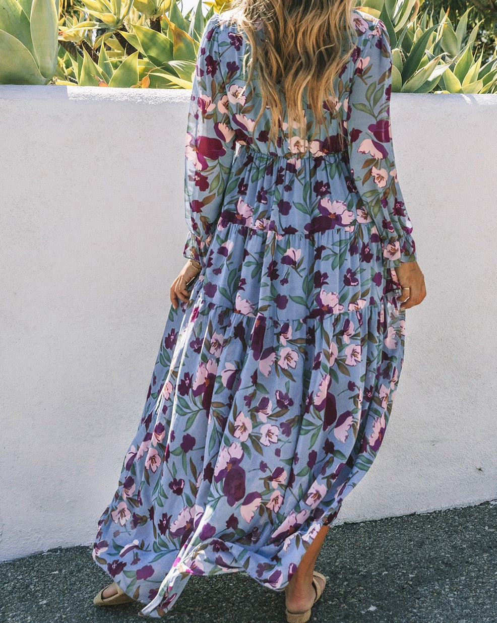 Floral Ruffle Tiered Maxi Dress