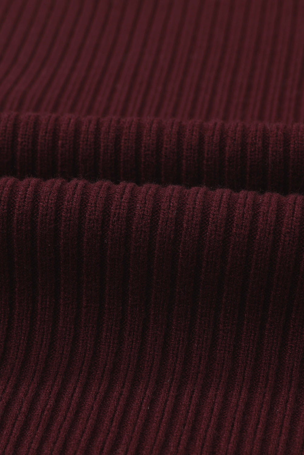 Solid Ribbed Knit Patch Pocket Short Sleeve Sweater