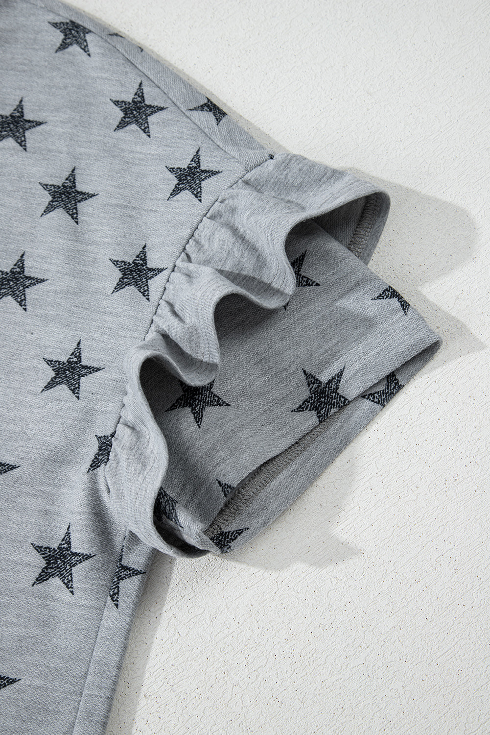 Star Ruffle Tiered Short Sleeve T-Shirt