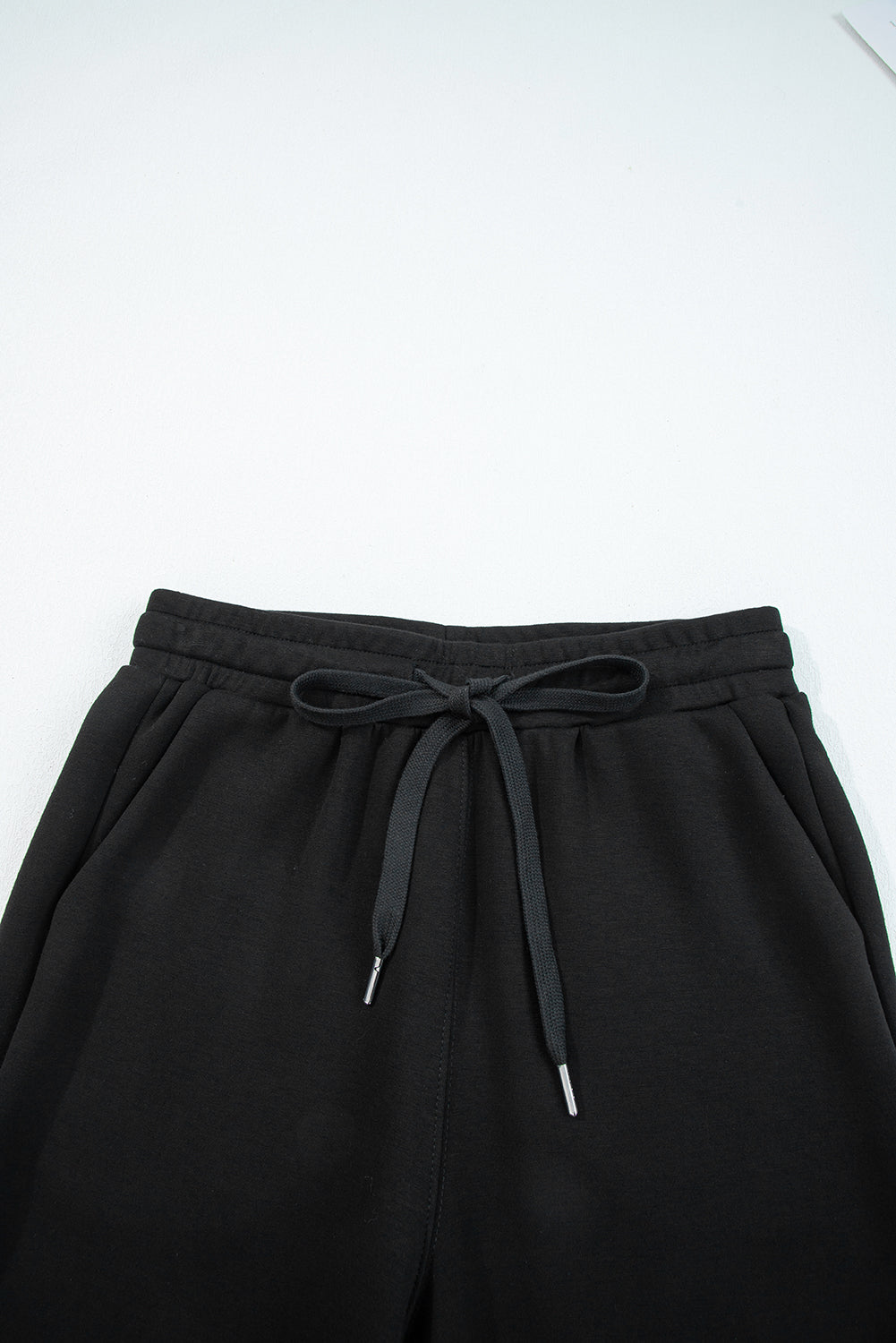 Solid Quarter-Zip Top and Drawstring Pants Set