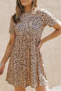 Leopard Babydoll T-Shirt Dress