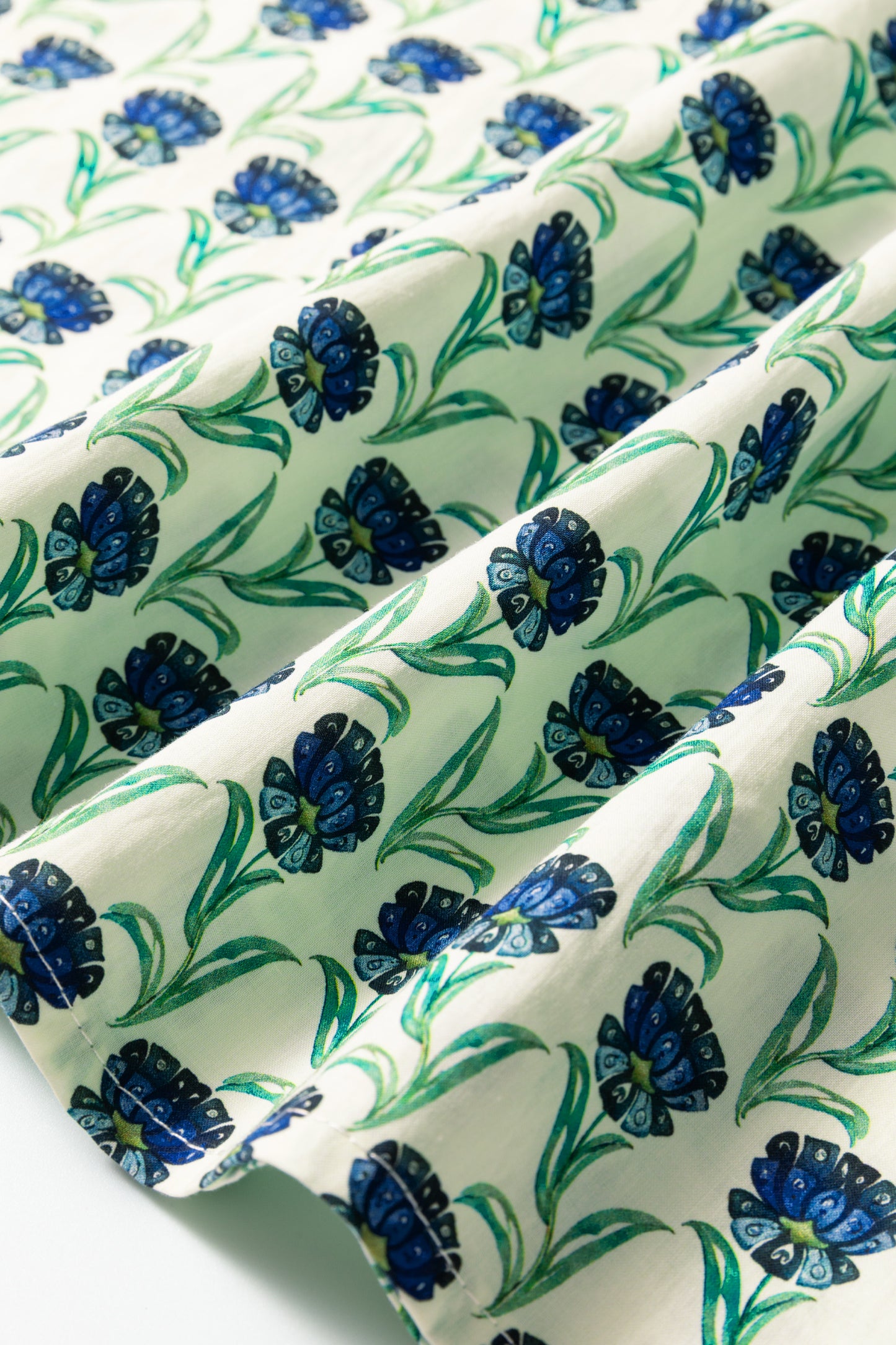 Floral Lace Trim Ruffle Long Sleeve Blouse