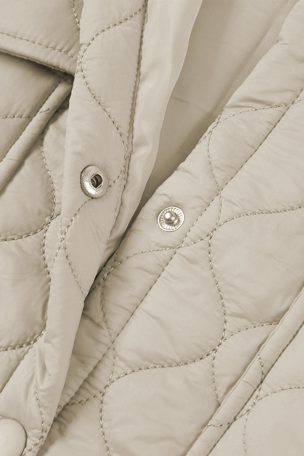 Quilted Buttoned Puffer Coat w/Pockets