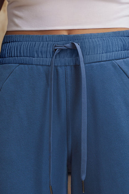 Drawstring High Waist Pocketed Sweatpants