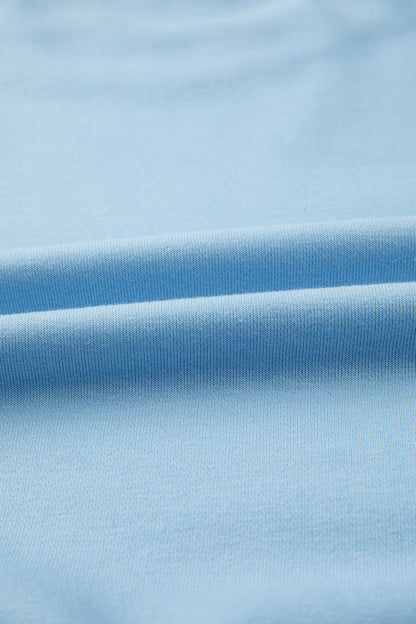 Solid Loose Tee & Wide Leg Pants Set