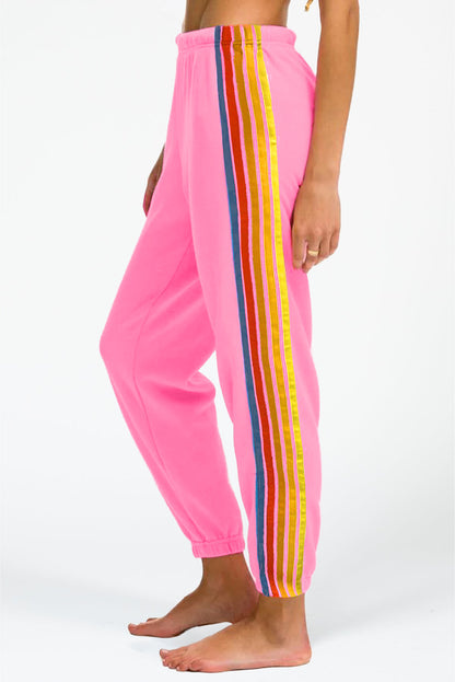 Stripe High Waist Sweatpants