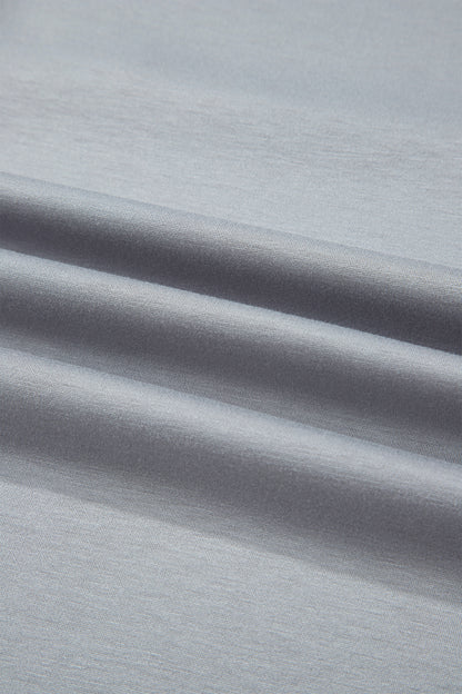 Camo Colorblock Raw Seam Short Sleeve Tee