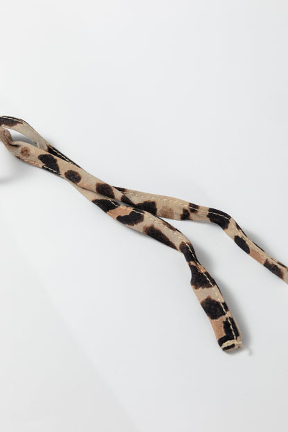 Leopard Contrast Trim Top and Pant Set