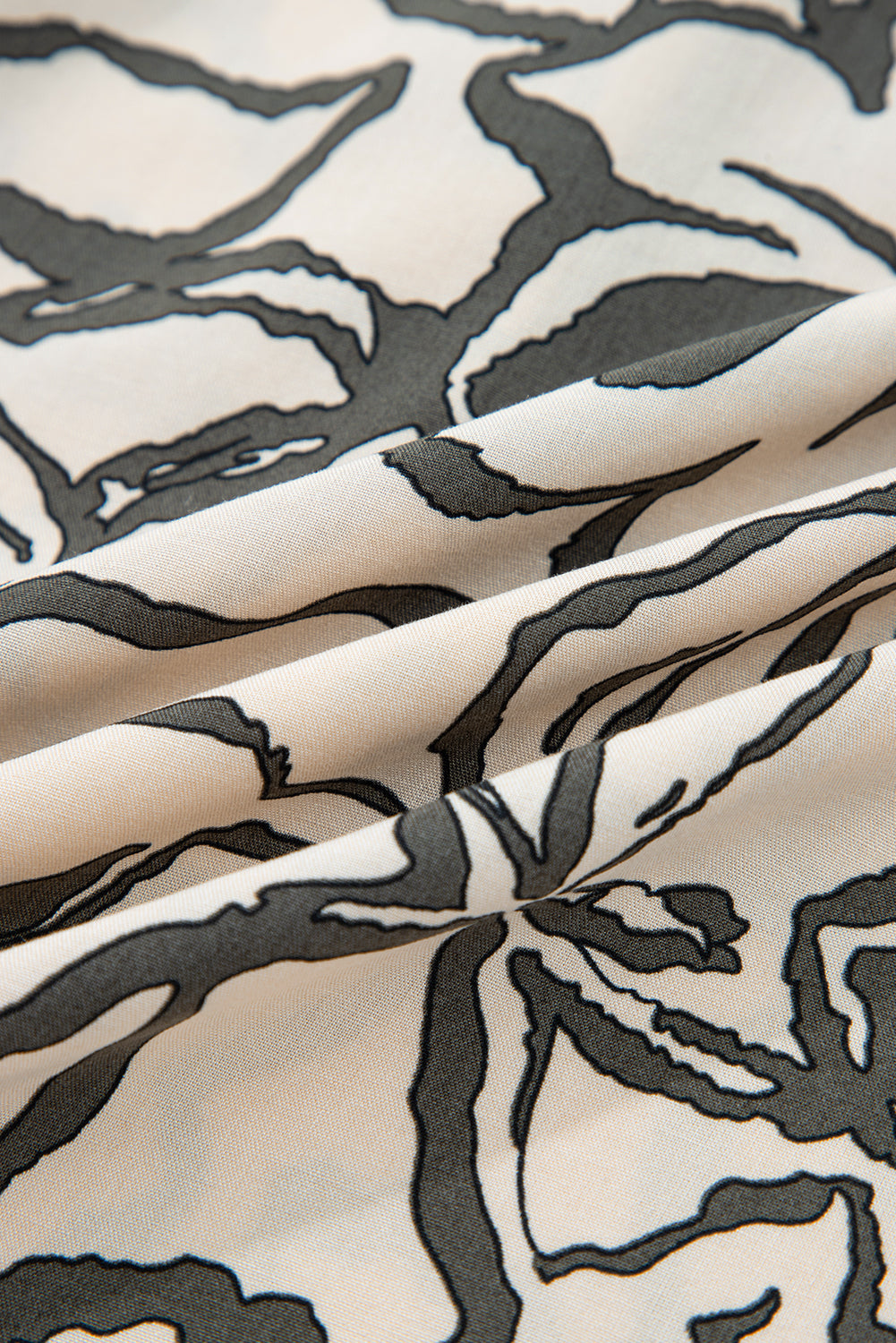 Floral Batwing Sleeve Button-Up Shirt