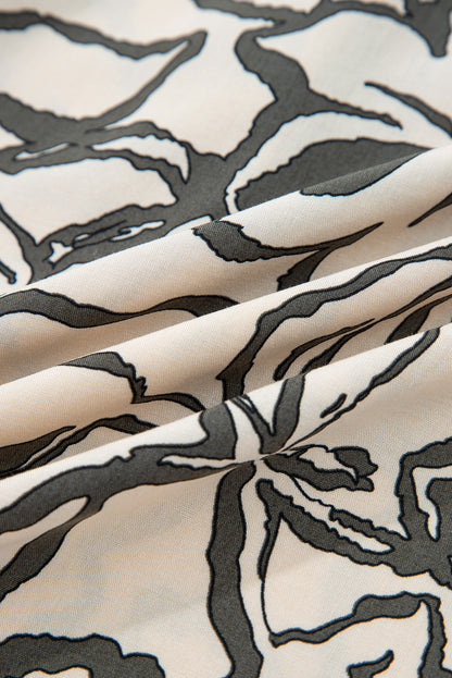 Floral Batwing Sleeve Button-Up Shirt