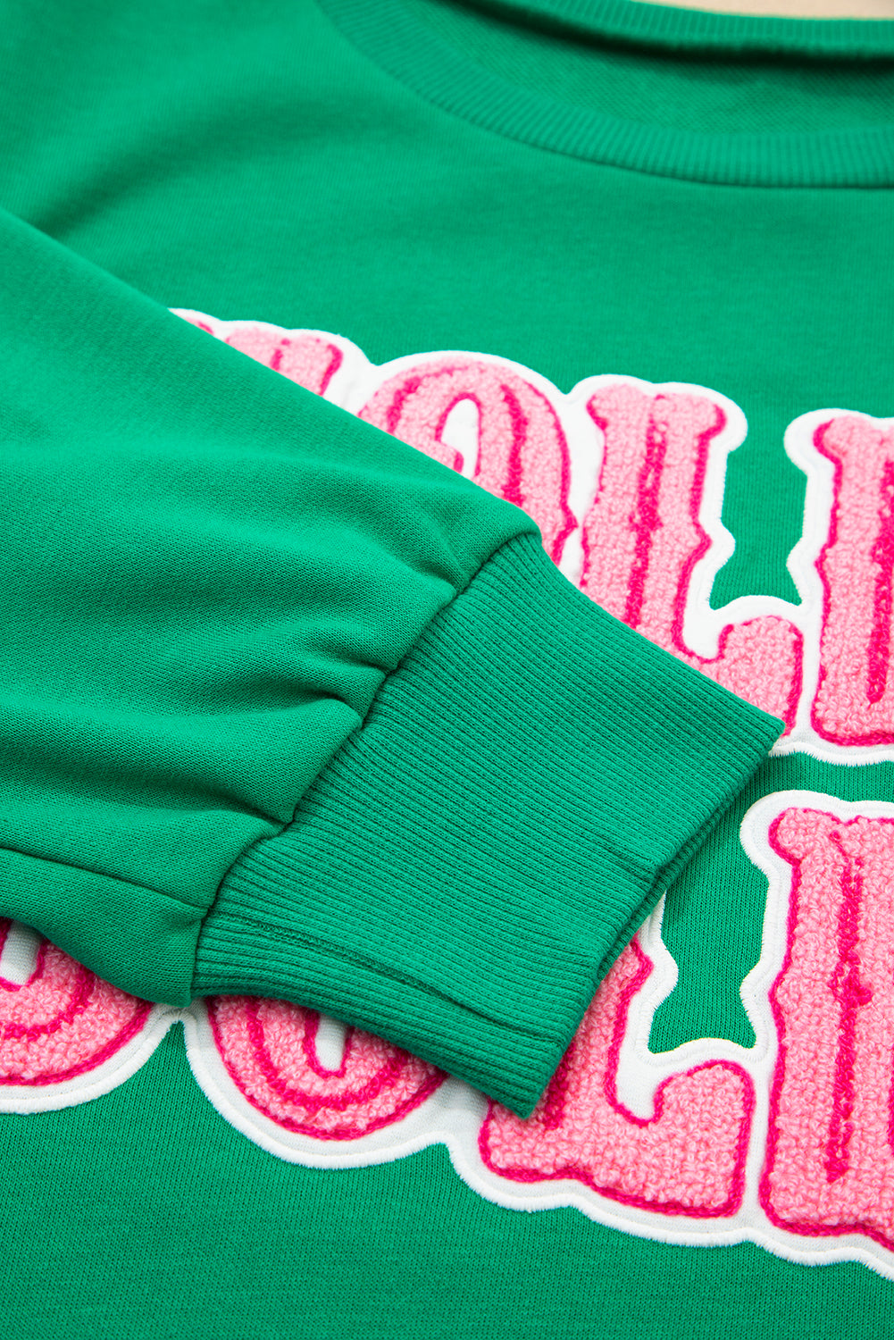 Christmas HOLLY JOLLY Towel Embroidered Holiday Sweatshirt