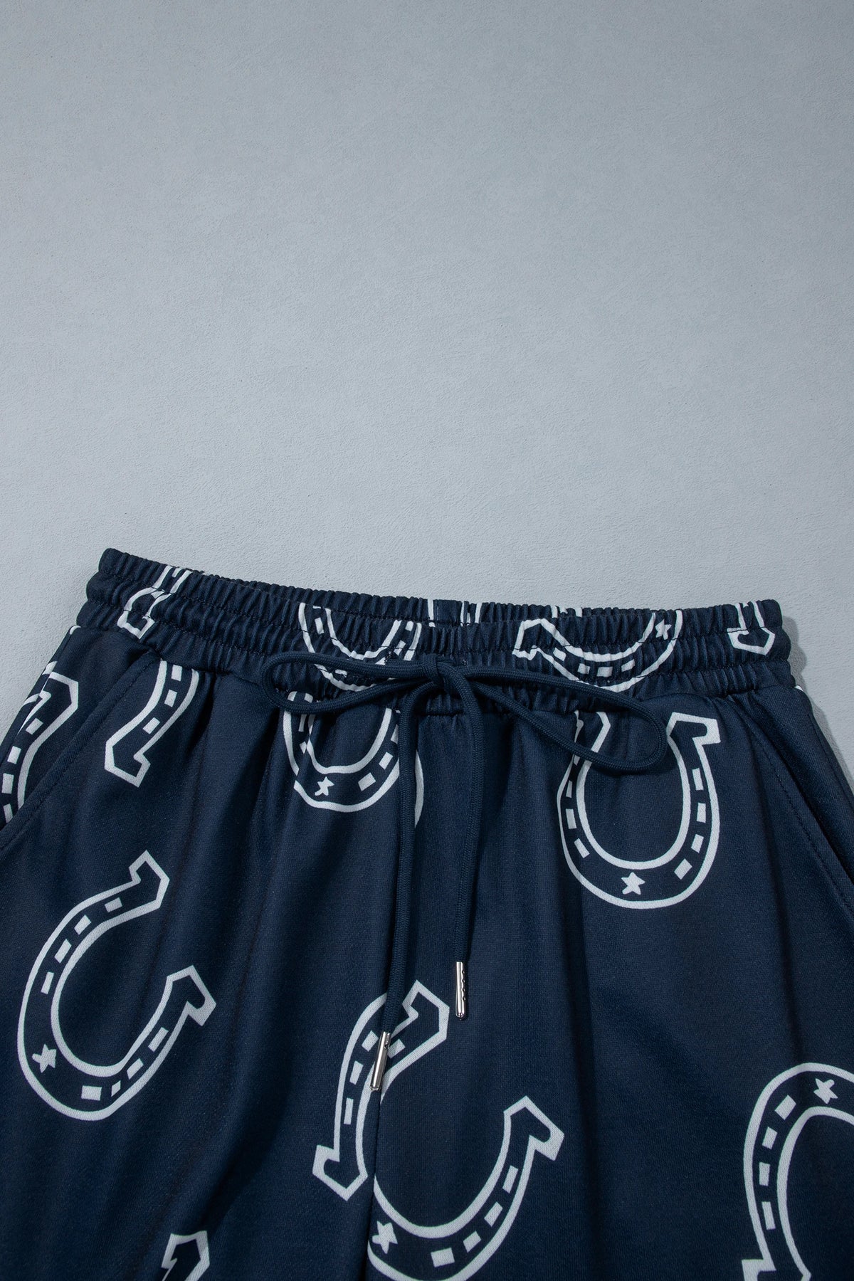 Western Horseshoe Sweatshirt & Elastic Waist Pants Set